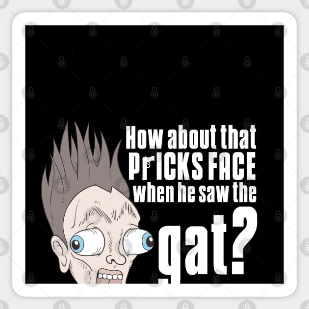 Wine & Wiseguys: We're with the Vipers Sticker by Low Life Shirts